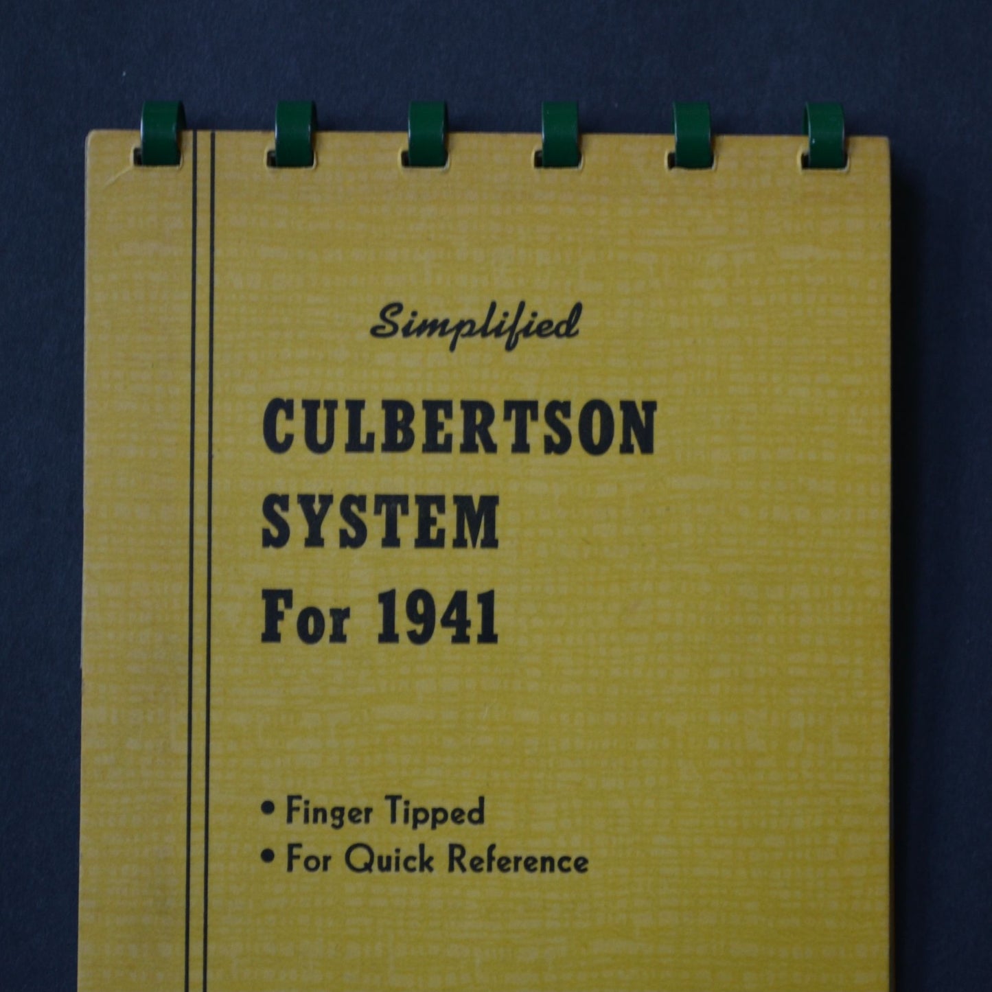 Simplified Culbertson System for 1941 Booklet Vintage Bridge Rules