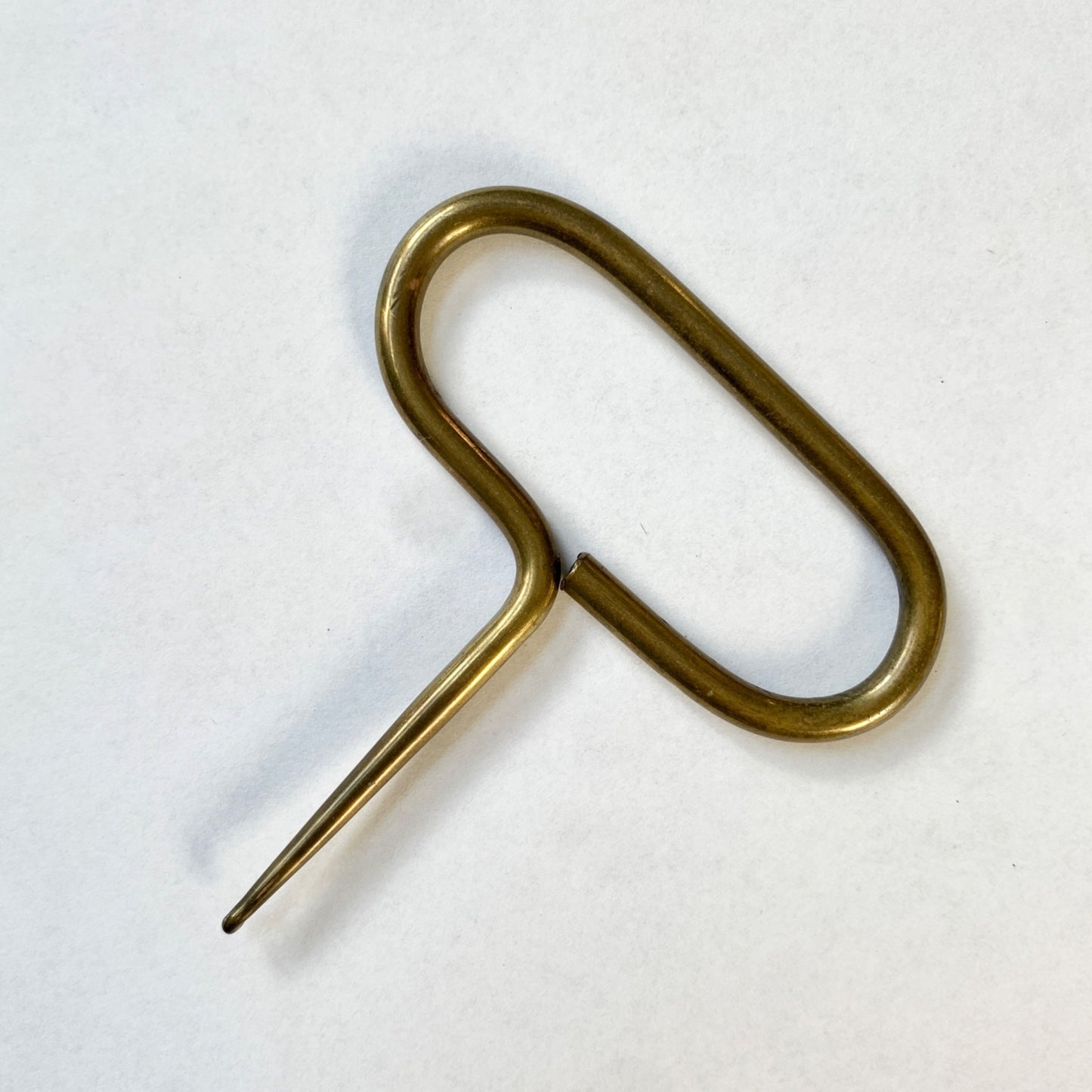 Antique Vintage Brass Wide Shoe Button Hook