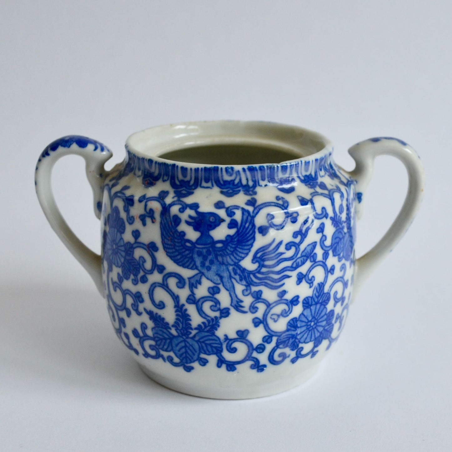 Phoenix Bird Japan Sugar Marmalade Bowl NO LID Vintage