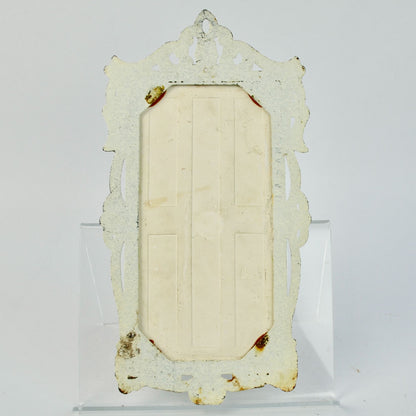 Vintage Trivet Japan Red-head Girl Floral Rectangular Mod