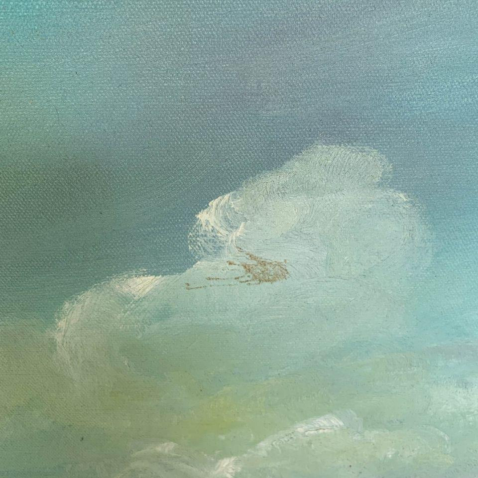 Original Oil Painting Beach Scene