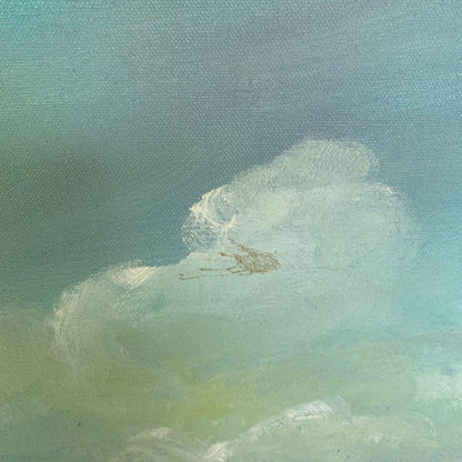 Original Oil Painting Beach Scene