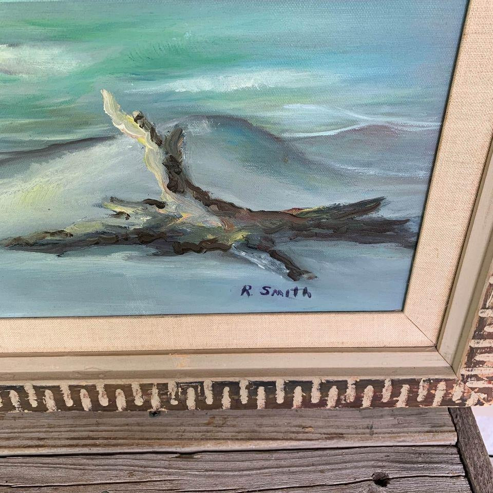 Original Oil Painting Beach Scene