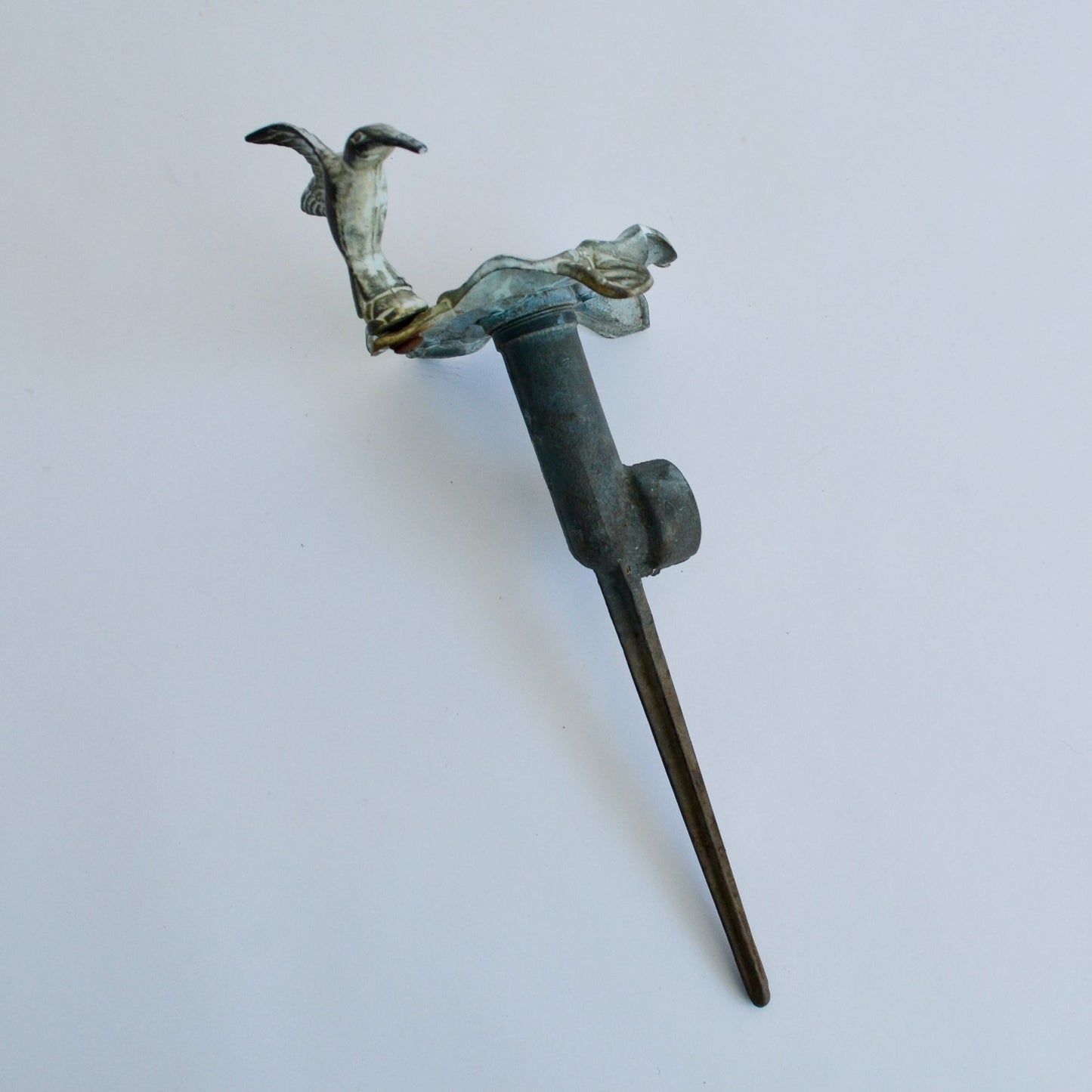 Vintage Brass Hummingbird Sprinkler with Yard Stake