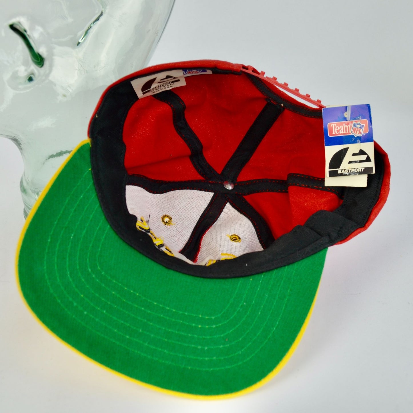 Vintage 90s Kansas City Chiefs Eastport NFL Snapback Hat NWT