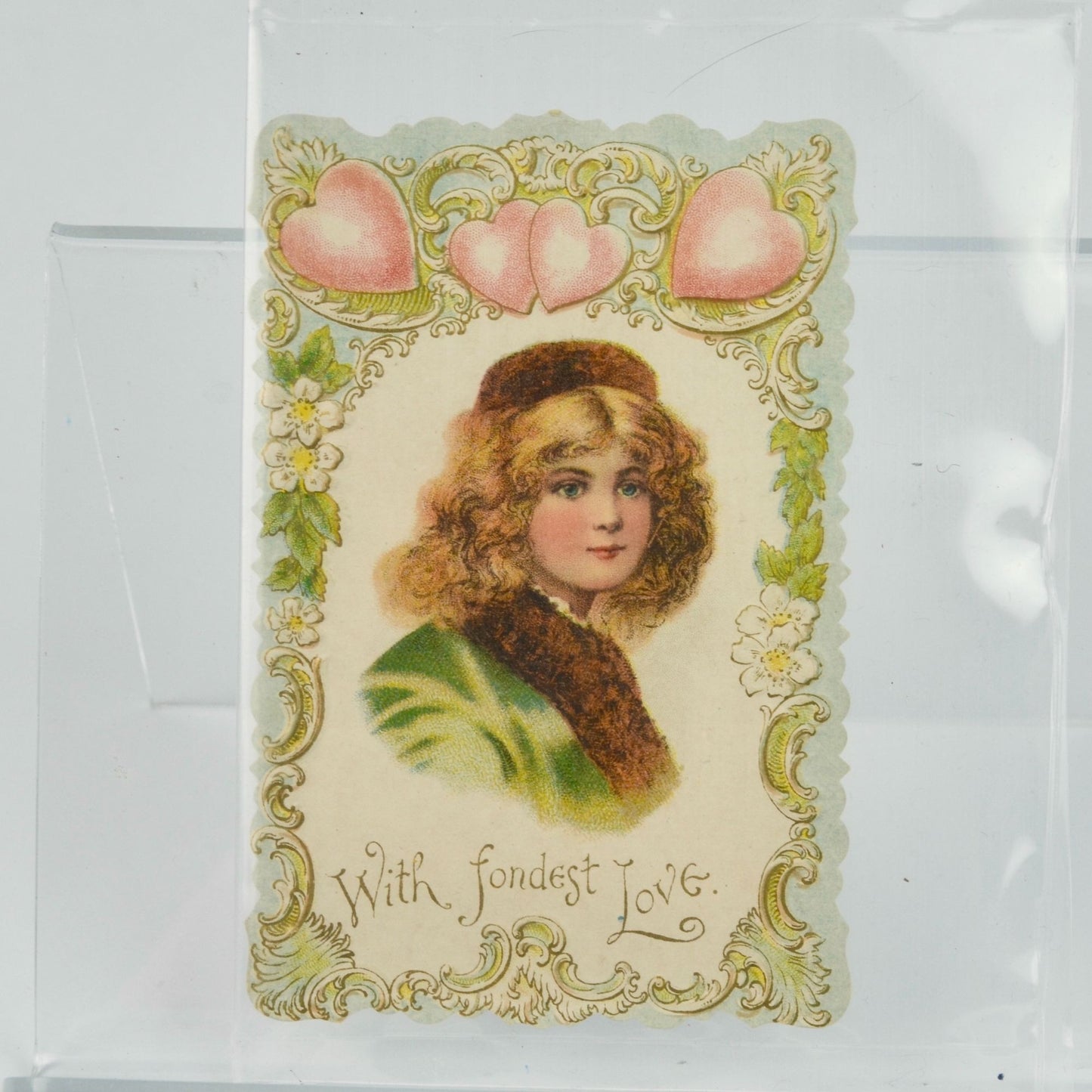 Vintage Valentine's Day Card With Fondest Love