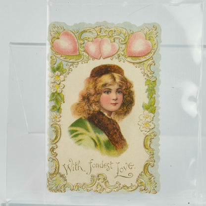 Vintage Valentine's Day Card With Fondest Love
