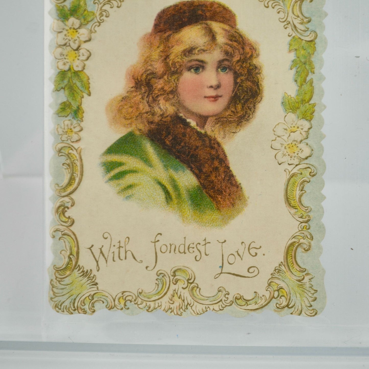 Vintage Valentine's Day Card With Fondest Love