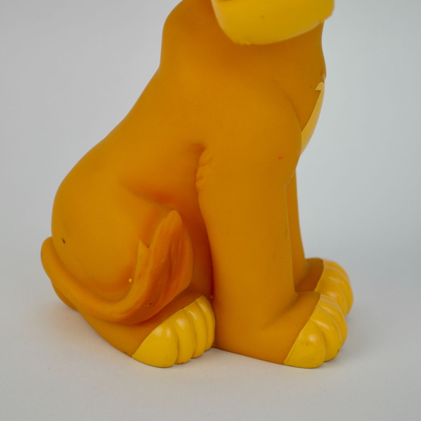 Lion King Simba Plastic Coin Bank Figurine 8" Tall Vintage Disney Collectible