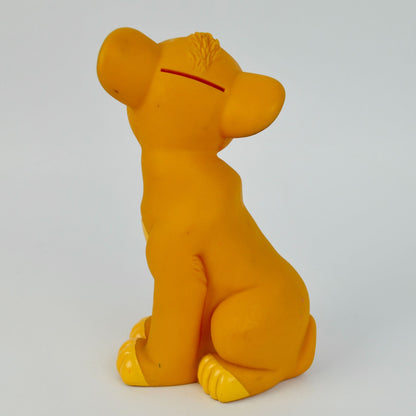Lion King Simba Plastic Coin Bank Figurine 8" Tall Vintage Disney Collectible