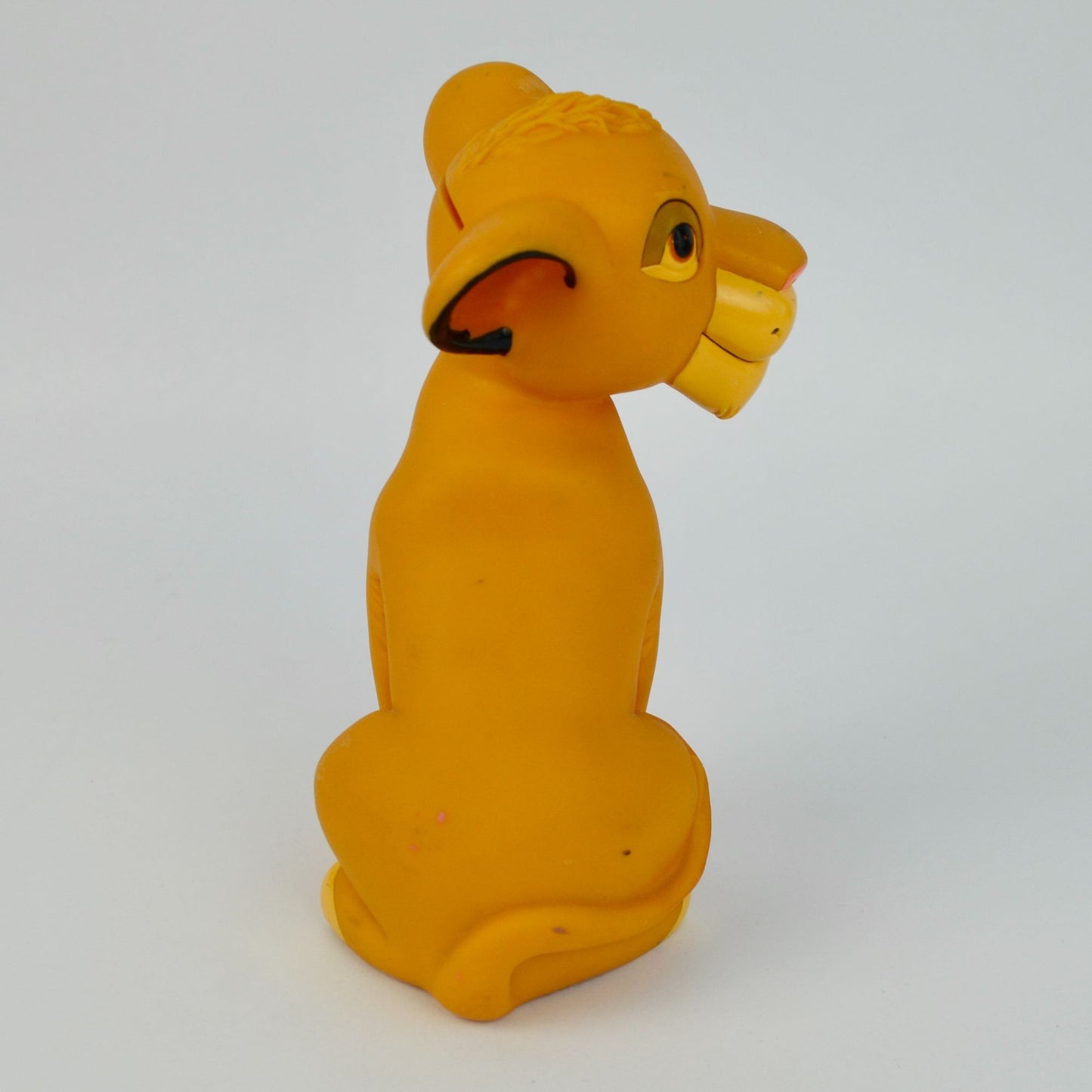 Lion King Simba Plastic Coin Bank Figurine 8" Tall Vintage Disney Collectible