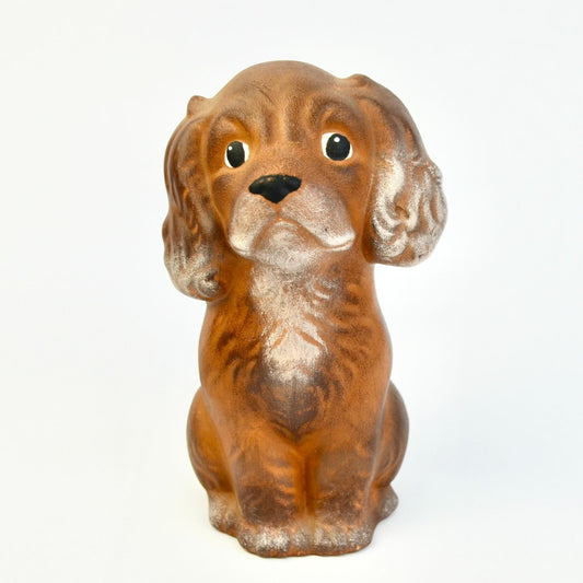 Ceramic Handpainted Brown Dog 5.5"