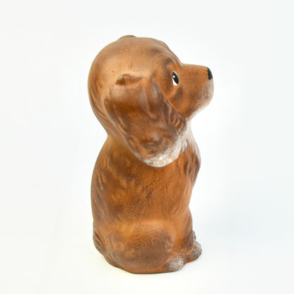 Ceramic Handpainted Brown Dog 5.5"