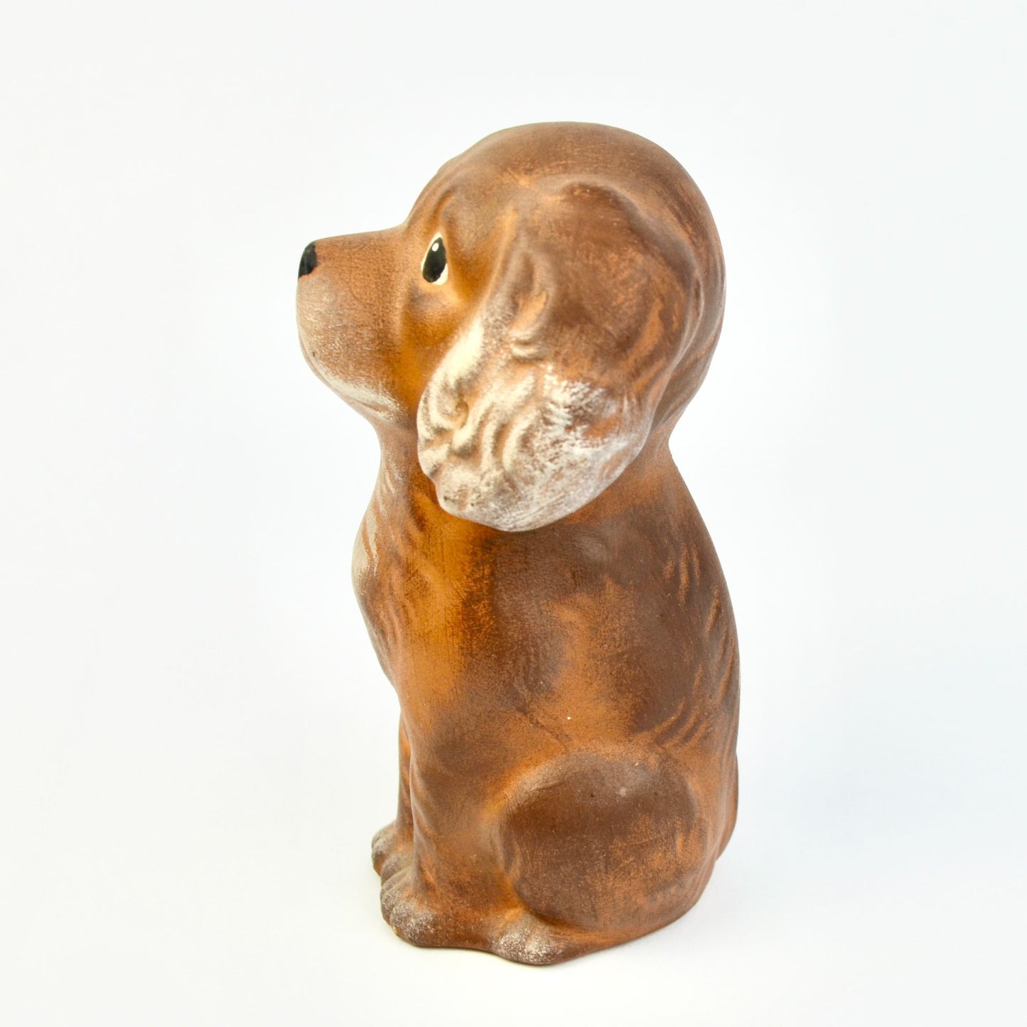 Ceramic Handpainted Brown Dog 5.5"