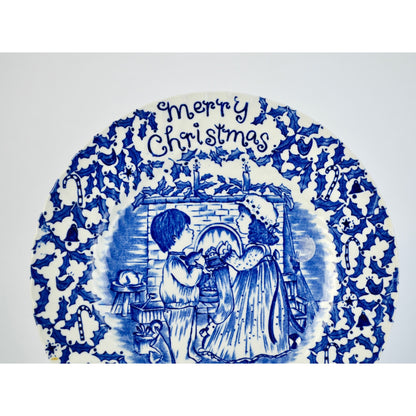 Royal Crownford Merry Christmas 1981 Plate by Norma Sherman Staffordshire