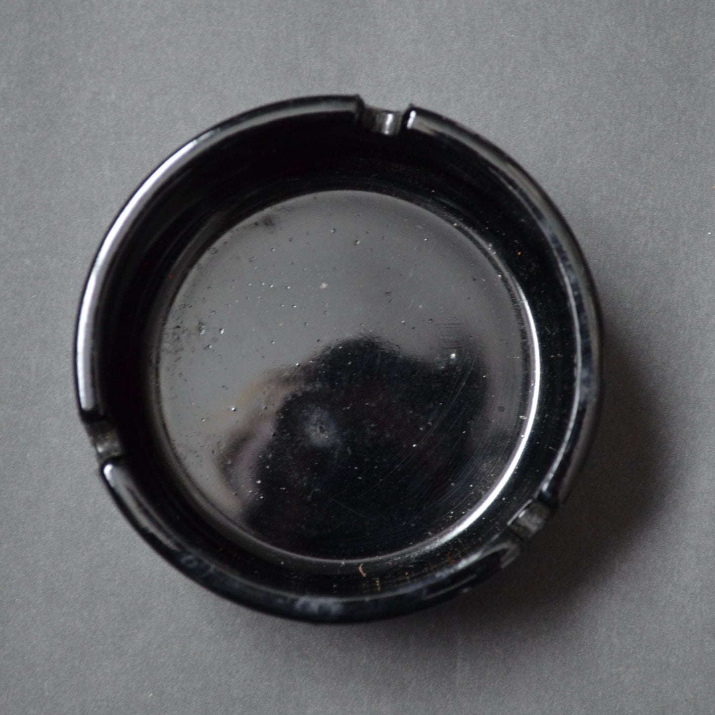 Golden Nugget Las Vegas Casino Black Glass Ashtray Vintage