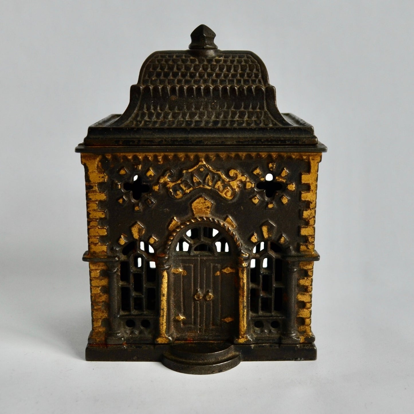 J E Stevens 1887 Cast Iron Roof Building Bank
