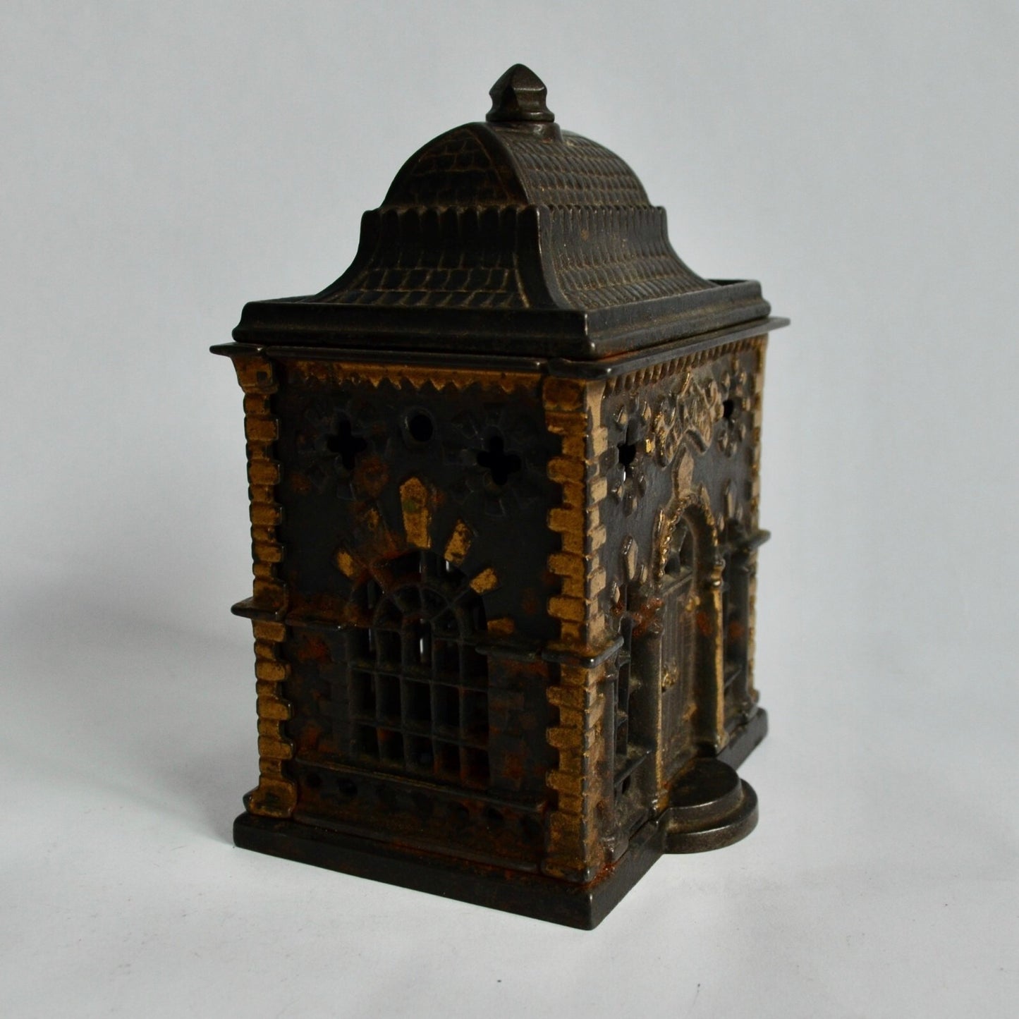 J E Stevens 1887 Cast Iron Roof Building Bank