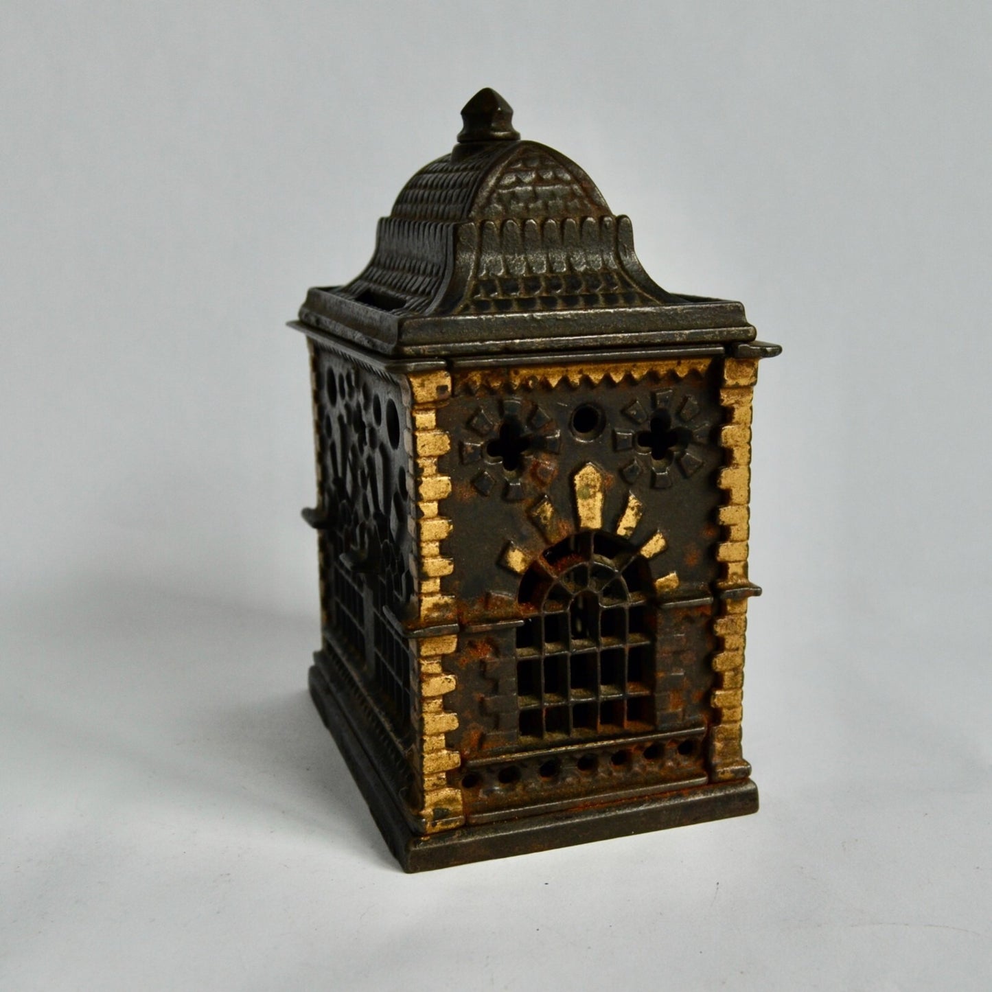 J E Stevens 1887 Cast Iron Roof Building Bank