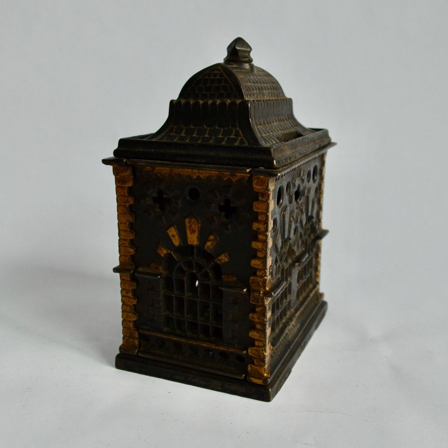 J E Stevens 1887 Cast Iron Roof Building Bank
