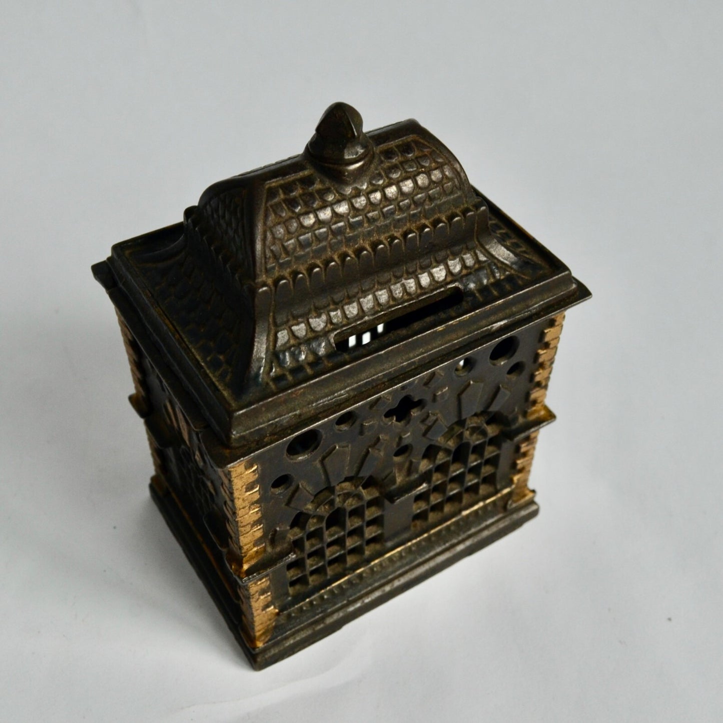 J E Stevens 1887 Cast Iron Roof Building Bank