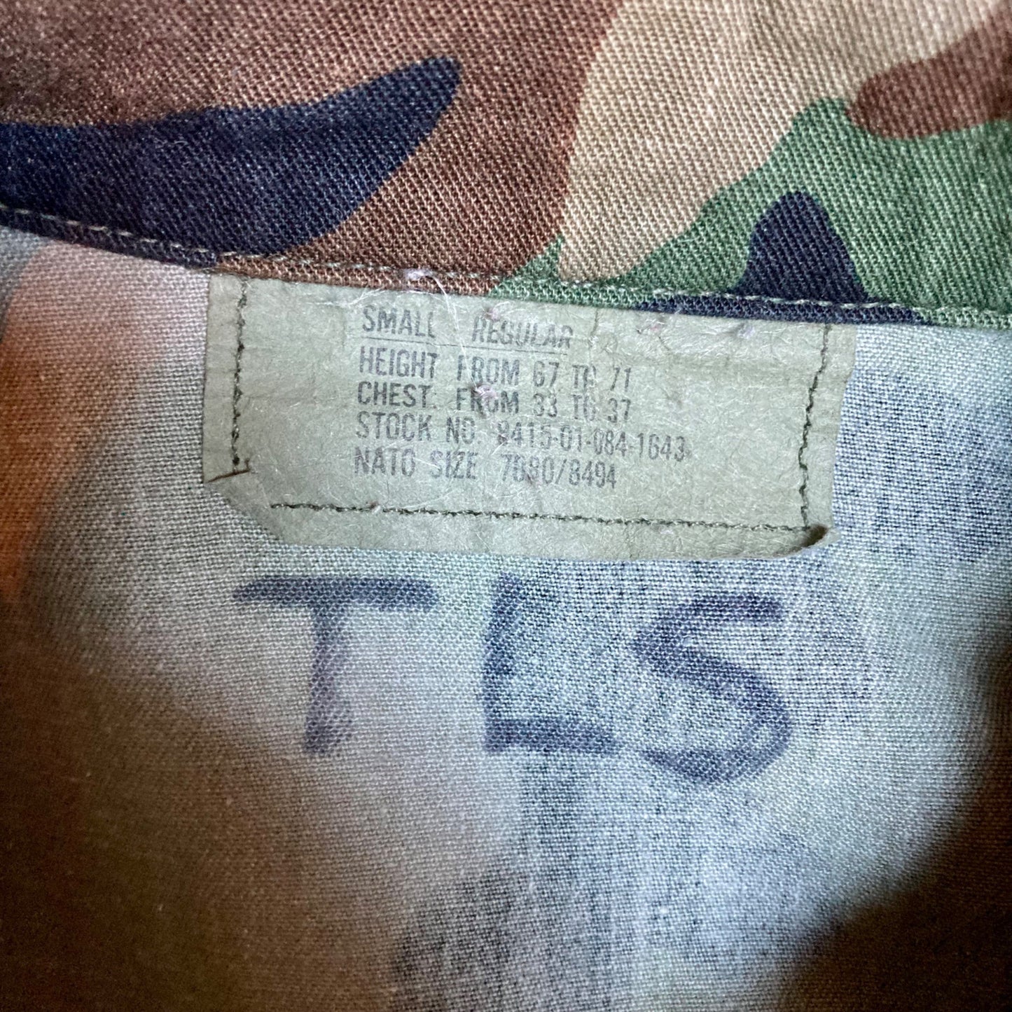 Vintage BDU Top Small-Regular Winter Weight Cold Weather Shirt Jacket Military