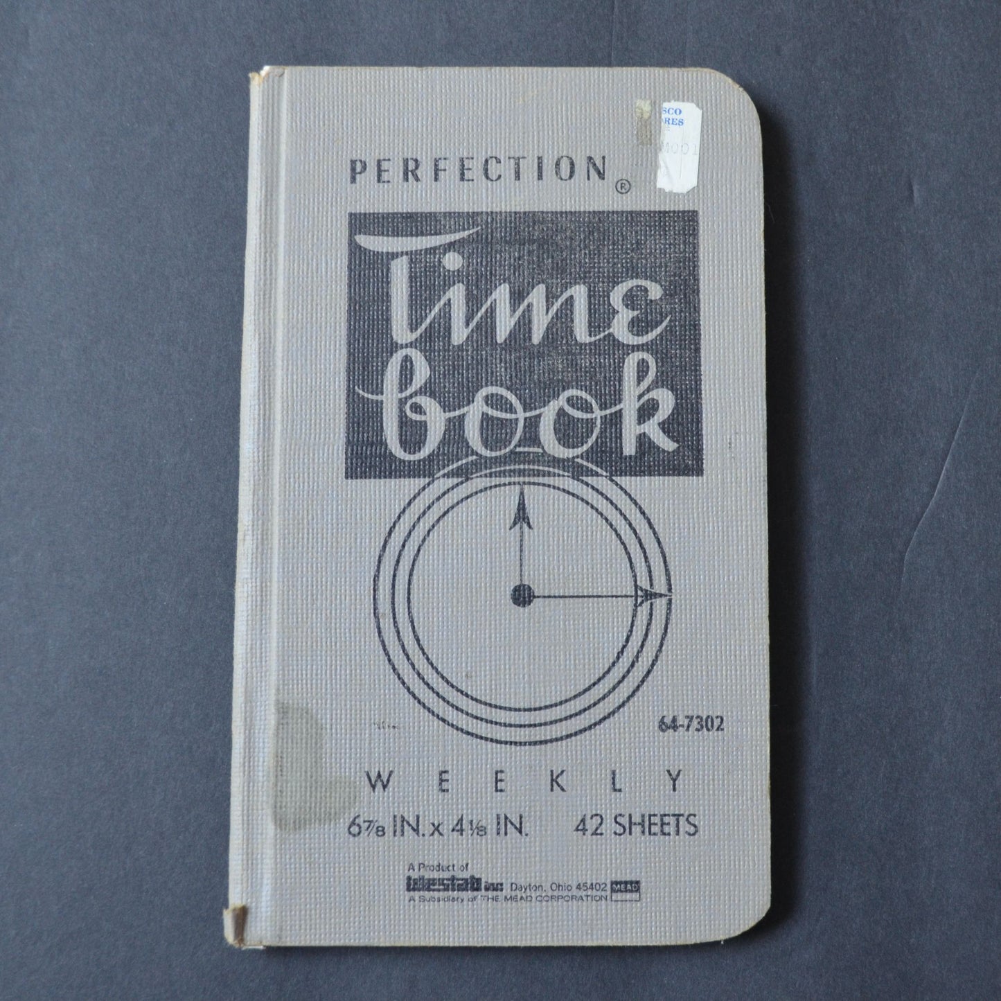 Perfection Time Book Weekly Unused Vintage #64-7302