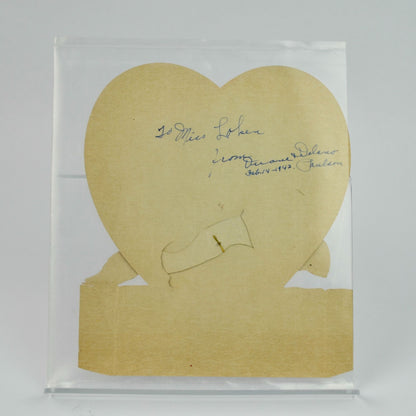 1940s Purr-Fect Sour Puss Valentine Card LARGE 7.5 X 6.5" Articulating