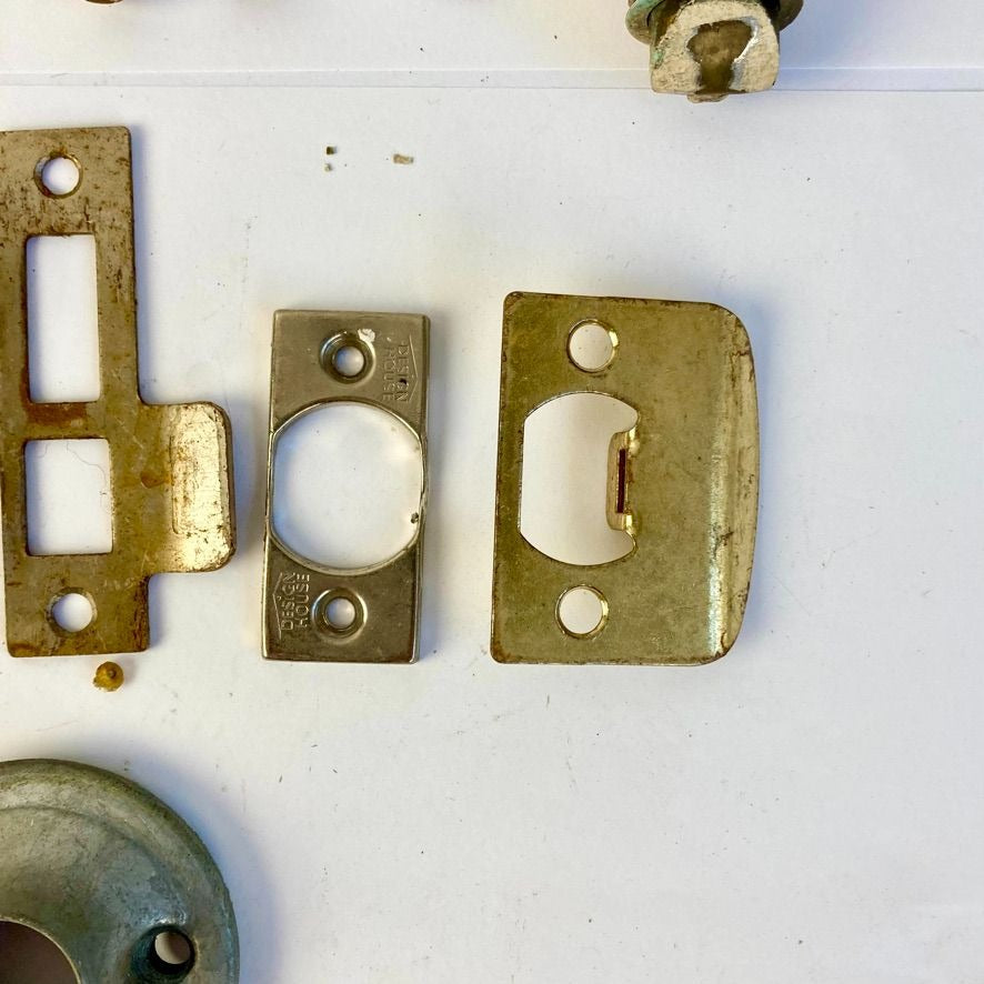 Lot of Antique Door Cabinet Drawer Hardware Architectural Salvage Skeleton Key
