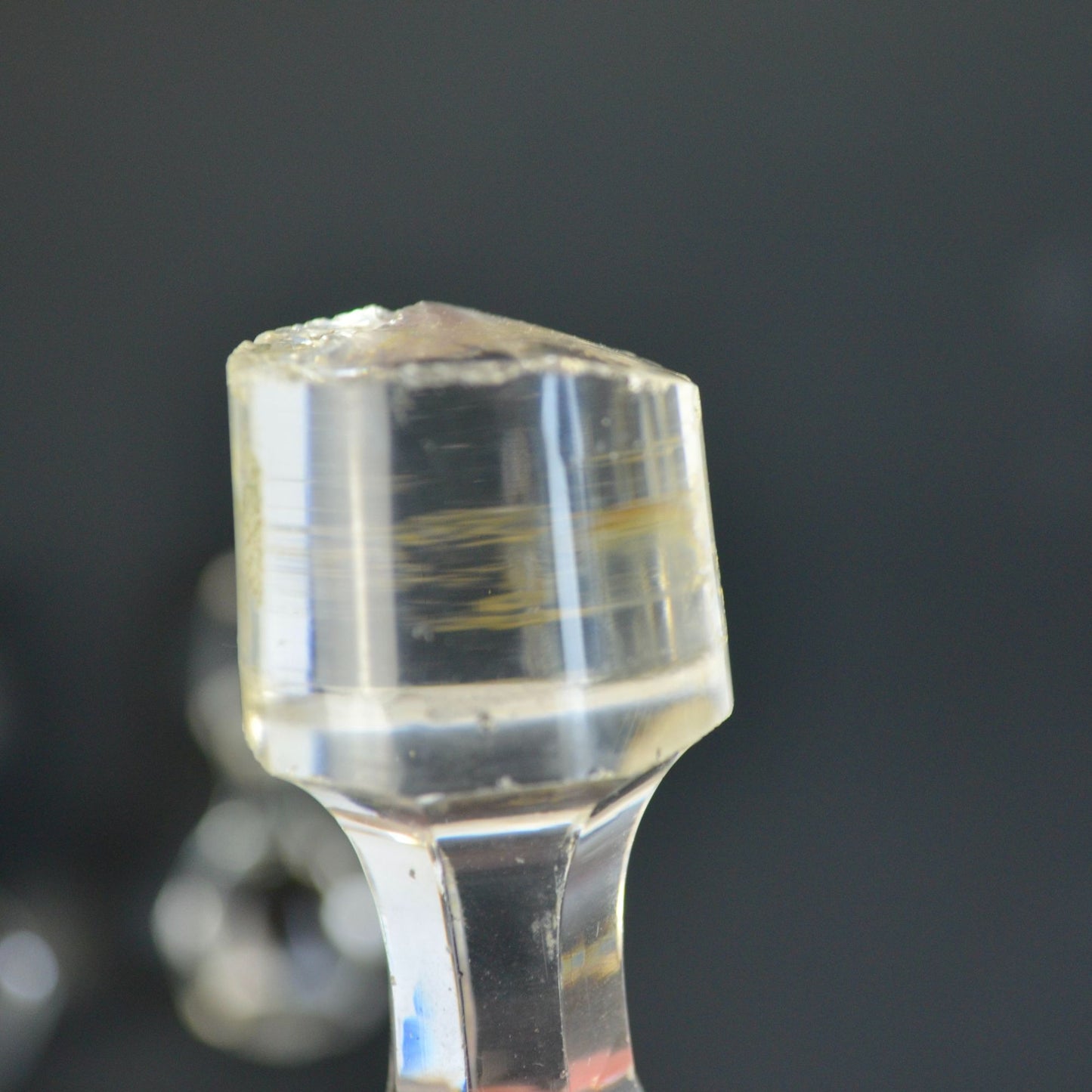 Cut Apothecary Glass Bottle Stoppers Vintage Lot of 10 Clear