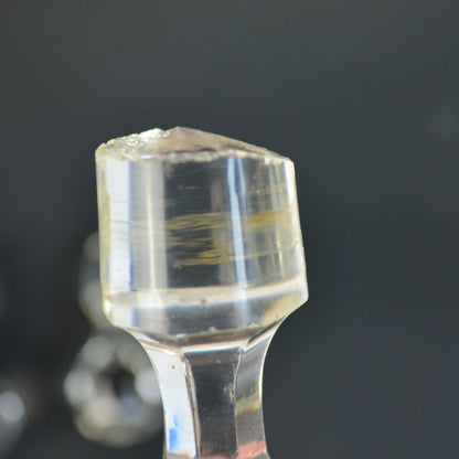 Cut Apothecary Glass Bottle Stoppers Vintage Lot of 10 Clear