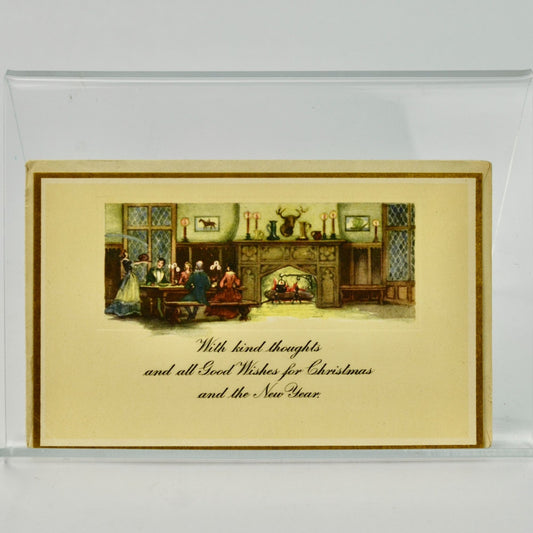 Vintage Antique Christmas Card with Envelope Unused