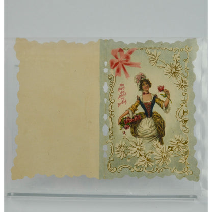 May Every Joy Attend my Darling Vintage Valentine Card