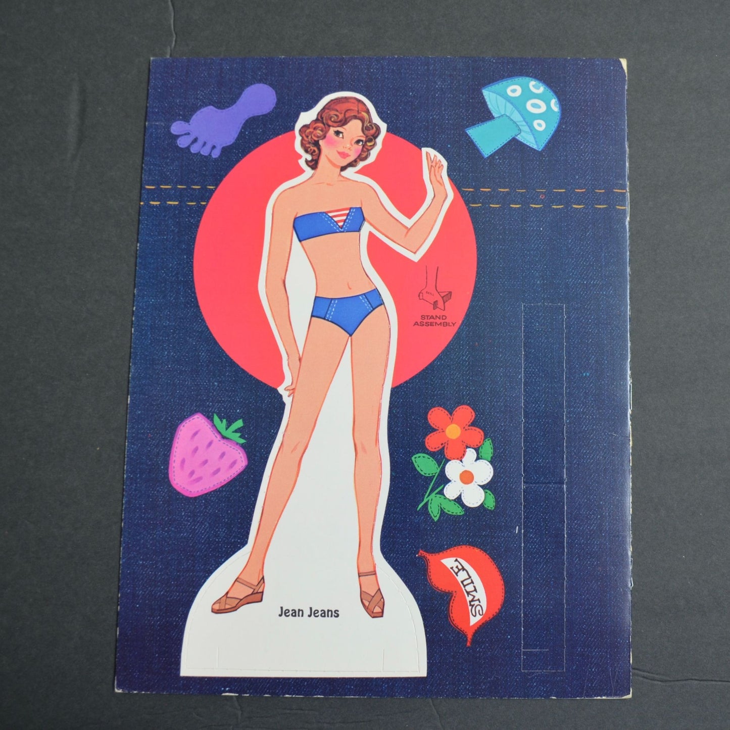 Whitman Jean Jeans Paper Doll 1961 Uncut Unused New