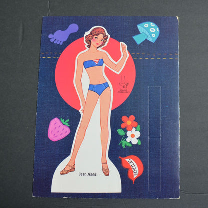 Whitman Jean Jeans Paper Doll 1961 Uncut Unused New