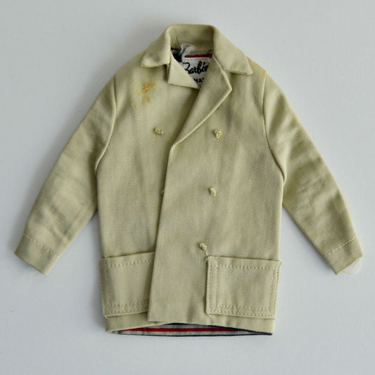 Mattel Barbie Car Coat #985 Tan Vintage