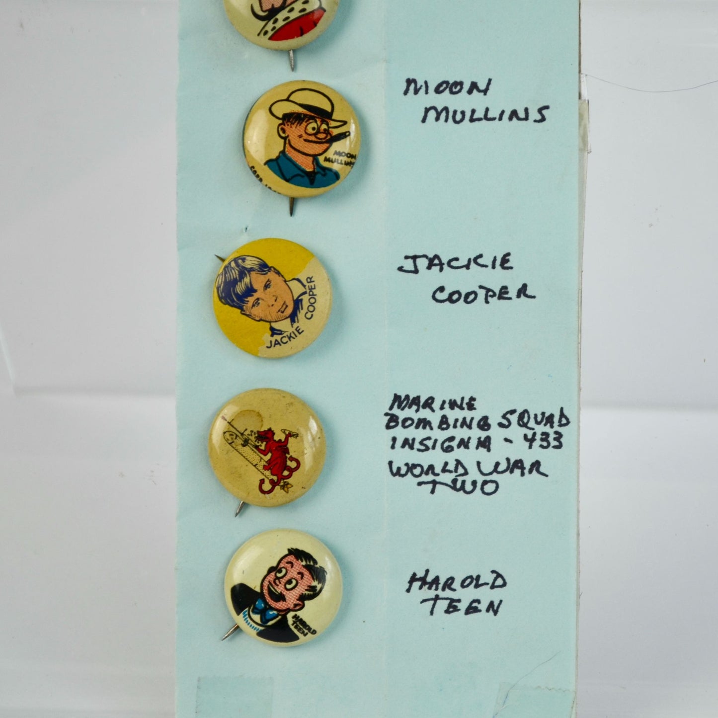 1940s Kellogg's Pep Cereal Pin Collection Tim Holt Maggie Little King ETC