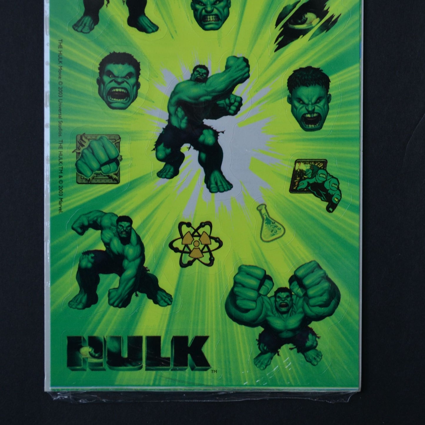 SandyLion 2003 HULK Vintage Stickers New Sealed NOS