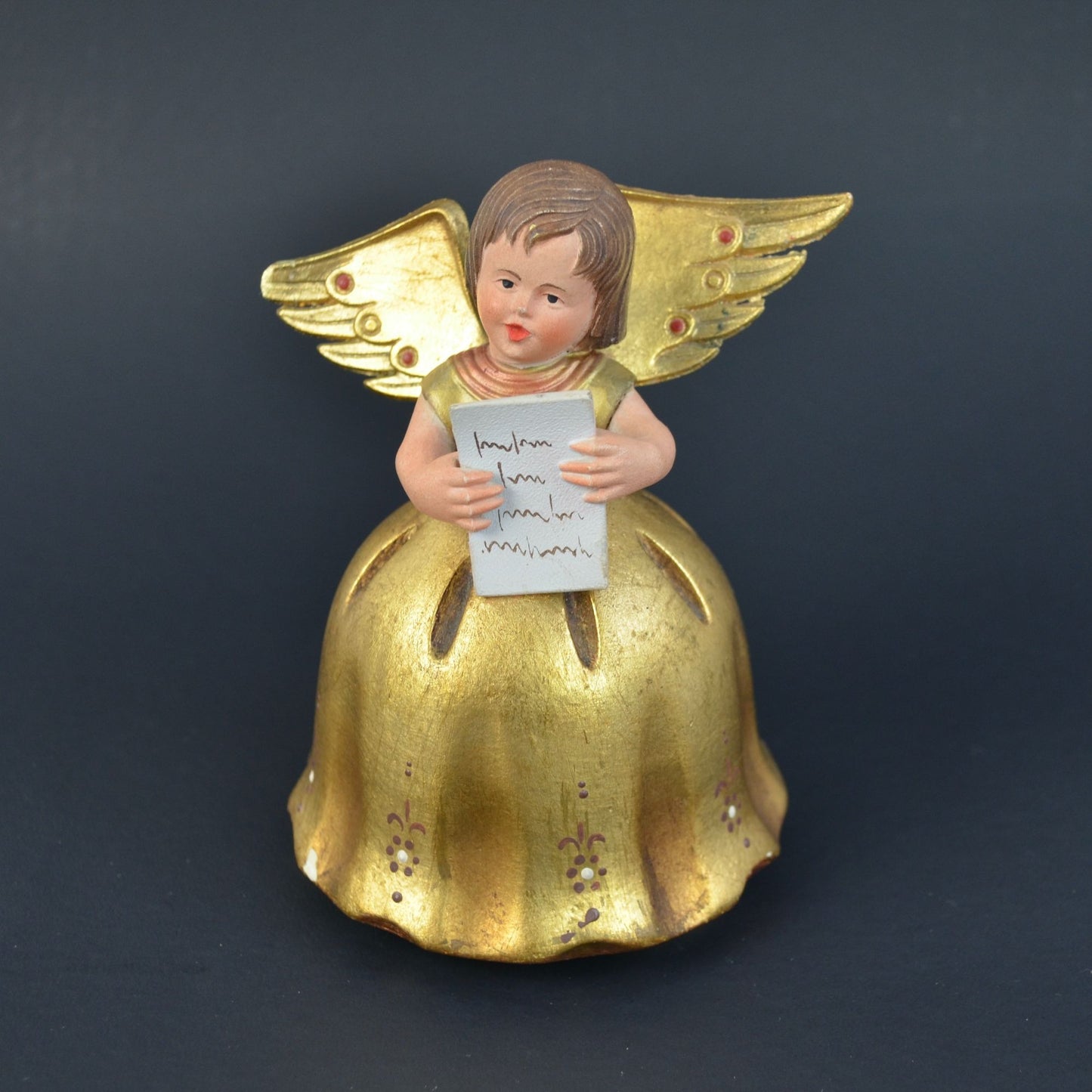 Anri Reuge Ava Maria Music Box Rotating Angel Figurine *Wings Repaired