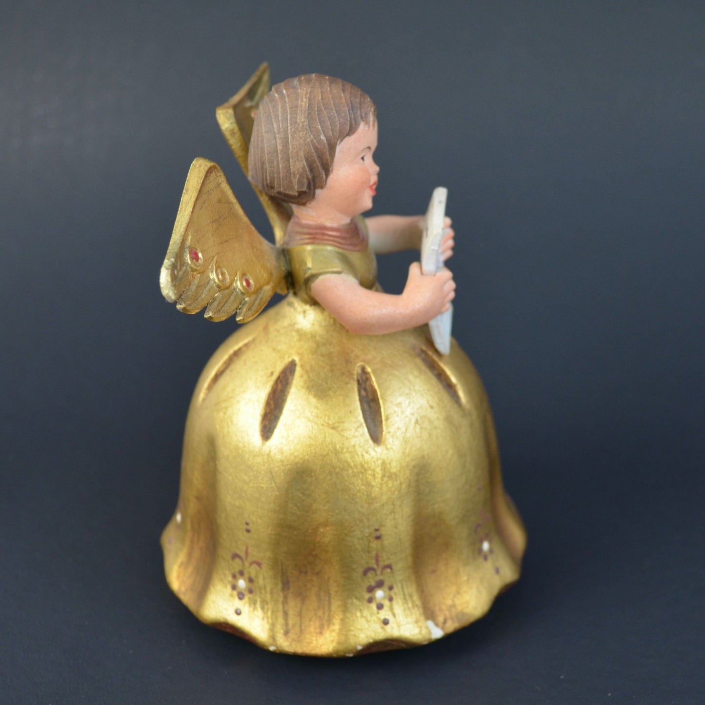 Anri Reuge Ava Maria Music Box Rotating Angel Figurine *Wings Repaired