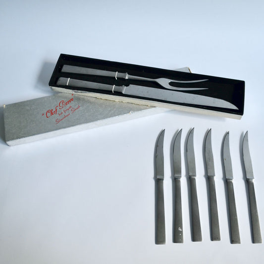 Chef Pierre Hot Forged Stainless Steel Carving & Steak Knife Set