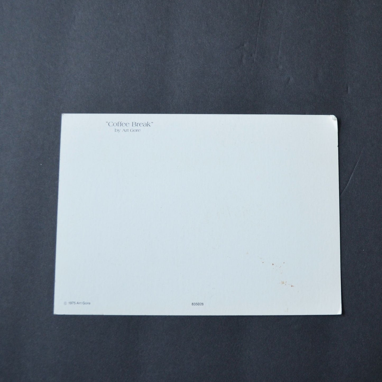 Coffee Break by Art Gore 1975 Small Print