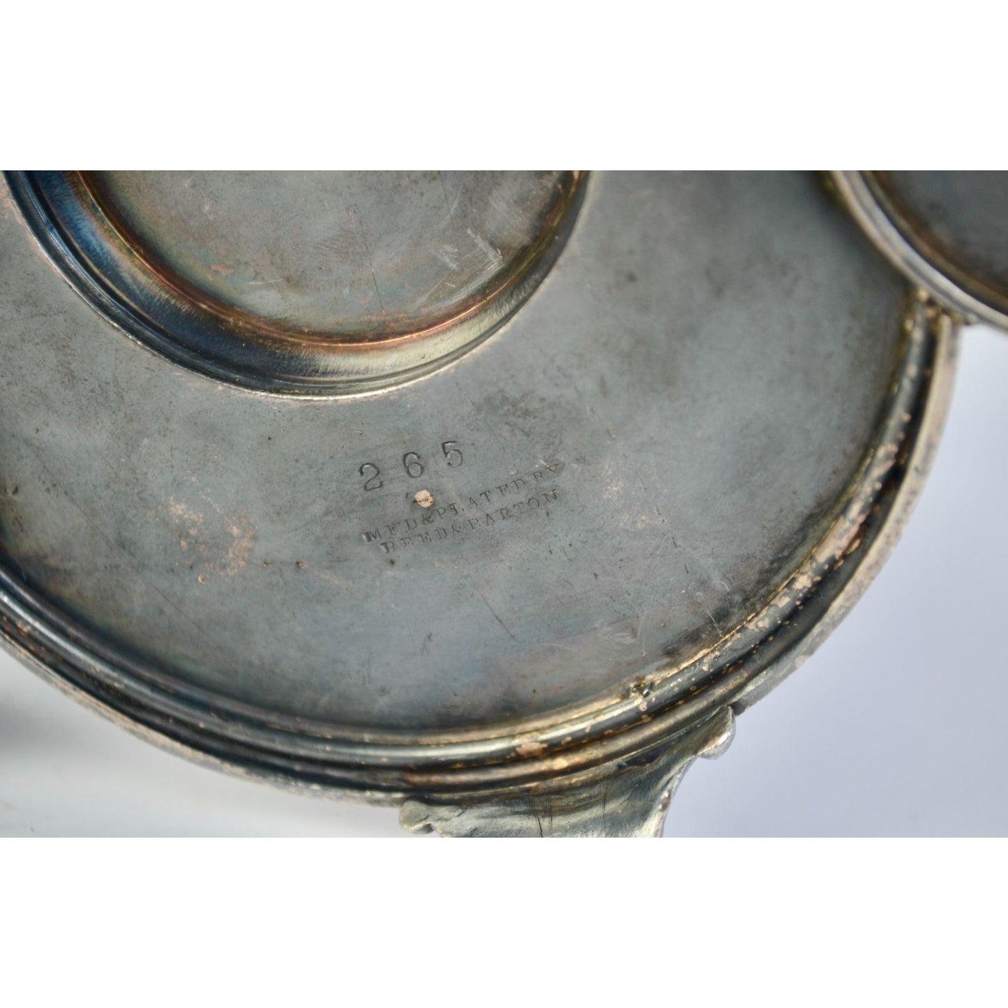 Reed & Barton Cherub Condiment Caddy Silver Antique