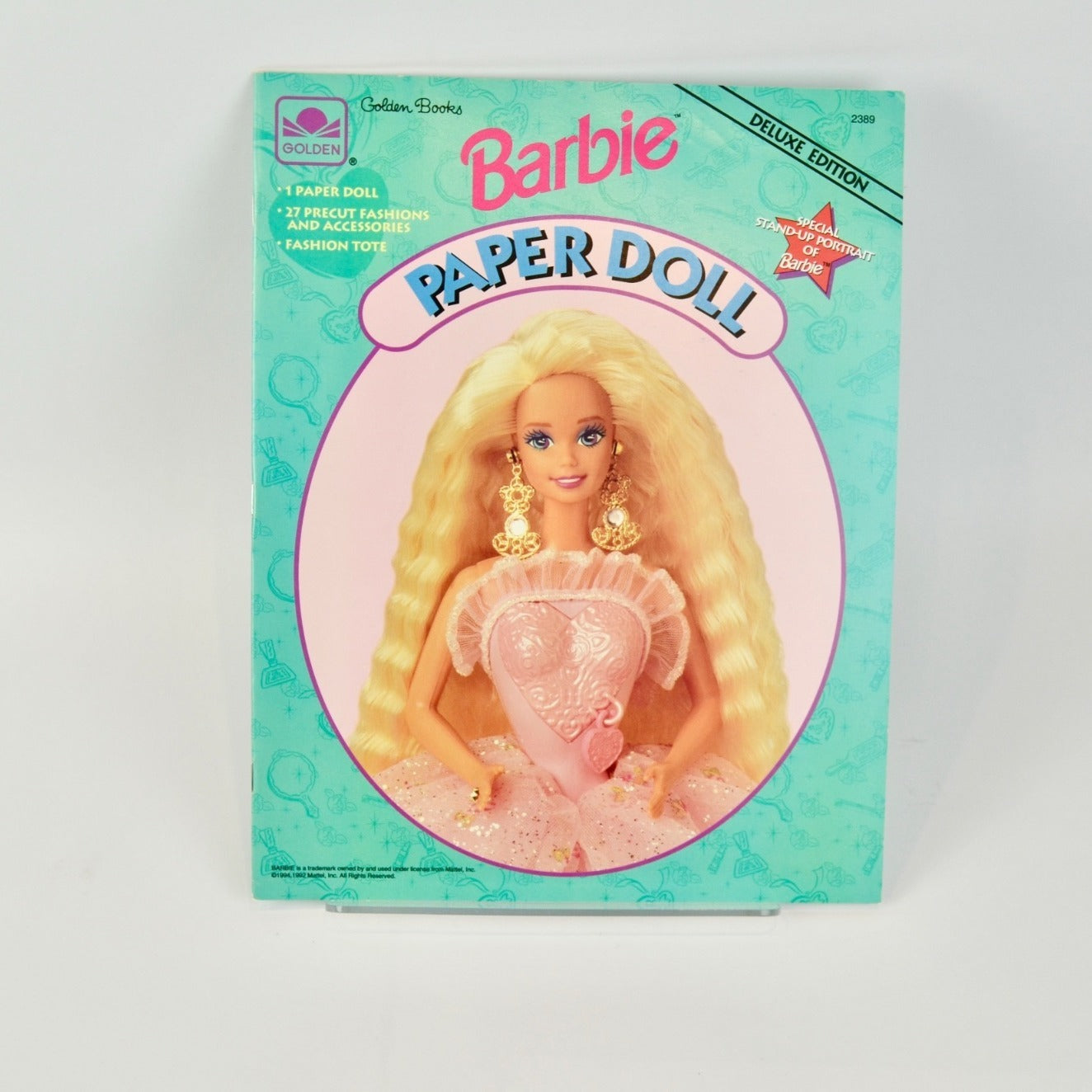 Golden Barbie Paper Doll Deluxe Edition 2389 Uncut 1994
