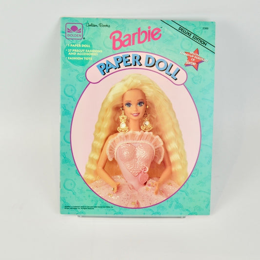 Golden Barbie Paper Doll Deluxe Edition 2389 Uncut 1994