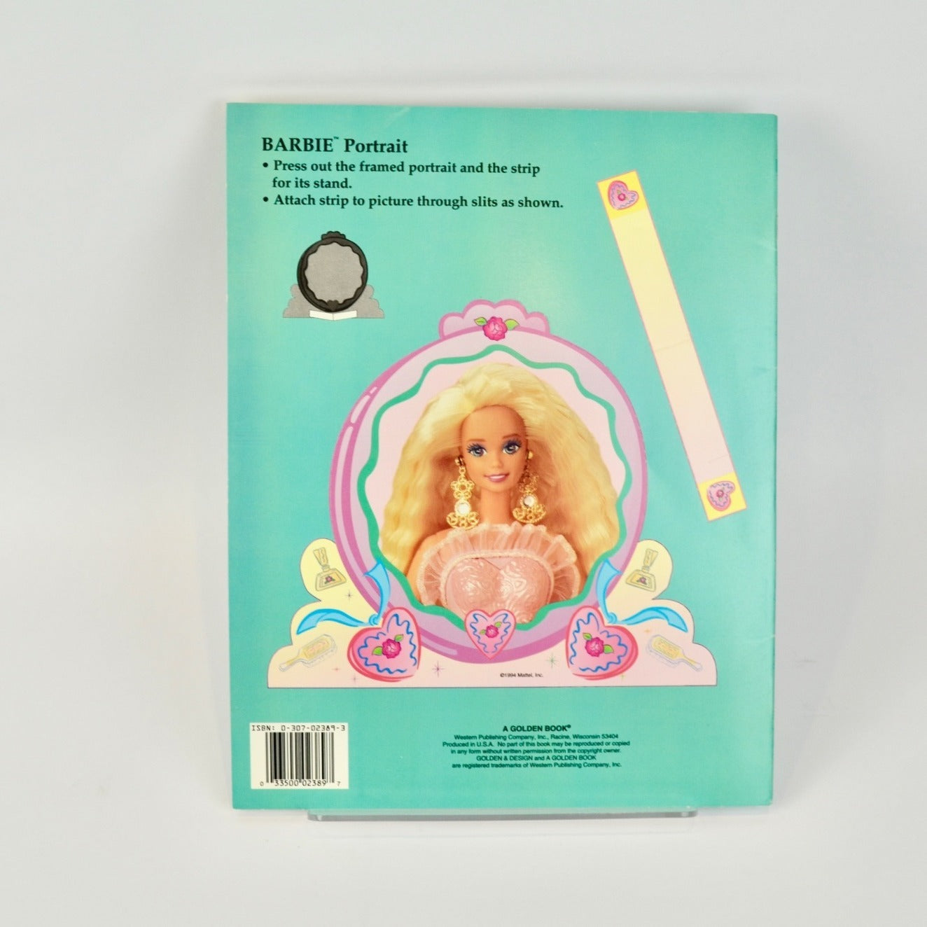 Golden Barbie Paper Doll Deluxe Edition 2389 Uncut 1994