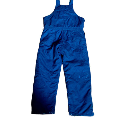 Carhartt Insulated Bib Overalls Black Duck Quilted Work Chore Pants Bibs