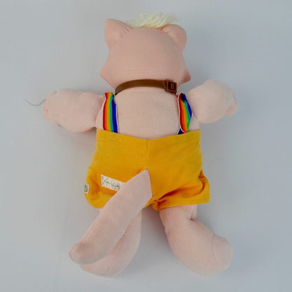 Cabbage Patch Kids Koosas Cat Yellow Rainbow Overalls 1983 Vintage