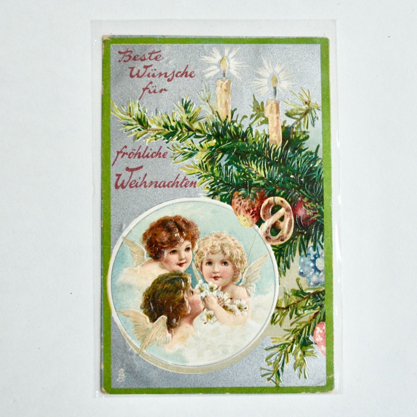 1908 Antique Raphael Tuck & Sons Postcard Christmas German