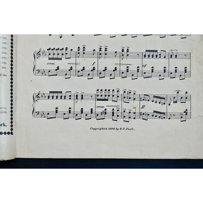 Chariot Race or Ben Hur March E. T. Paull 1894 Sheet Music